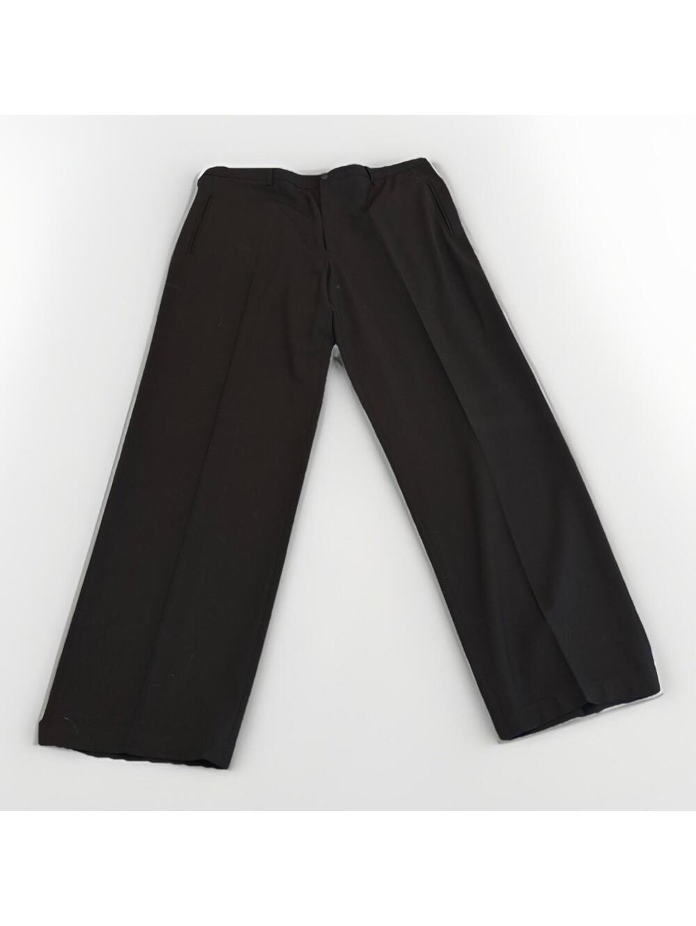 Men’s Armani Black Straight Leg Dress Pants Pleated Size 40